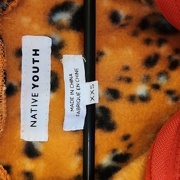Native Youth, Sizexxsmall,Animal print,Blue& orange. - Picture 2 of 4